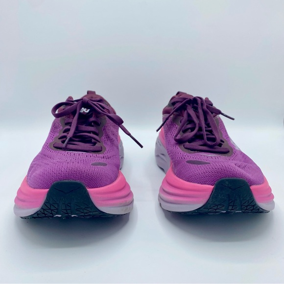 HOKA Beautyberry Grape Wine Bondi 8 Running Shoe Sneaker Size 8 - Picture 6 of 12